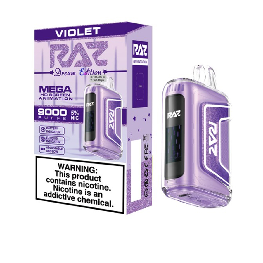 RAZ DISPOSABLE VAPE 1 CT DEAM EDITION VIOLET