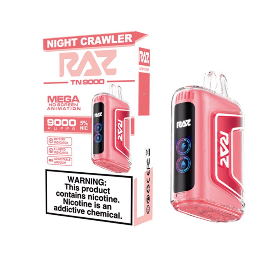 RAZ DISPOSABLE VAPE 1 CT NIGHT CRAWLER