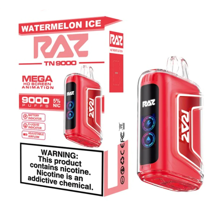 RAZ DISPOSABLE VAPE 1 CT WATERMELON ICE