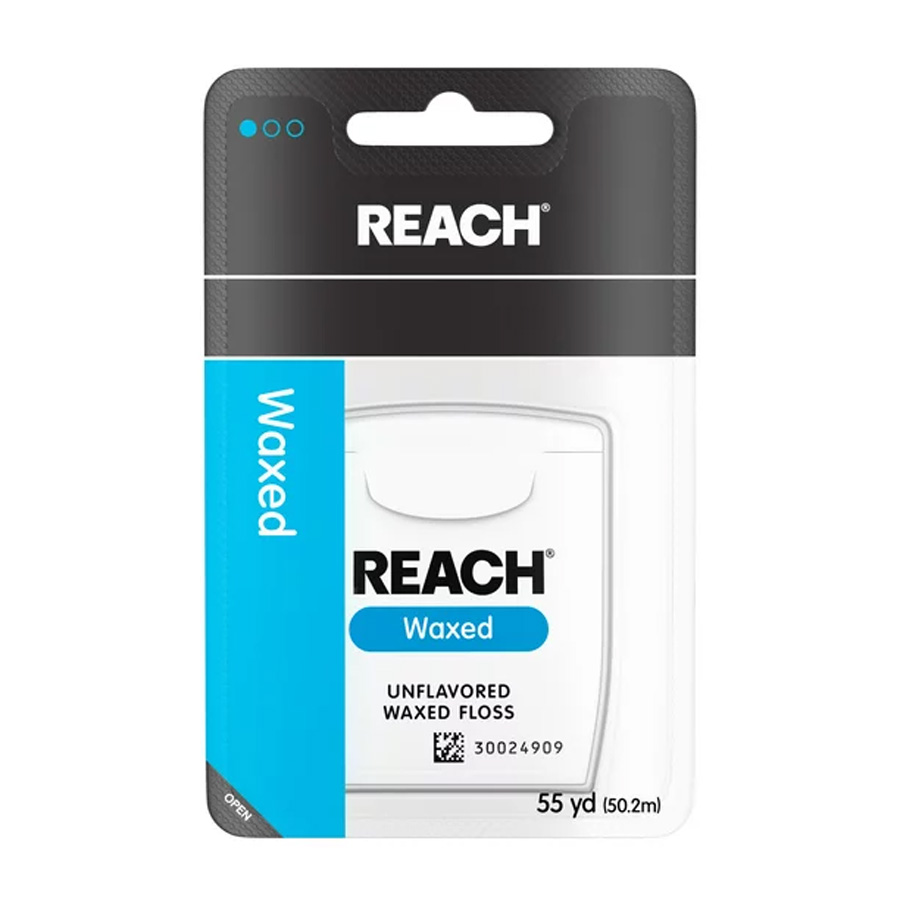 REACH FLOSS 55 YD WAX BLUE