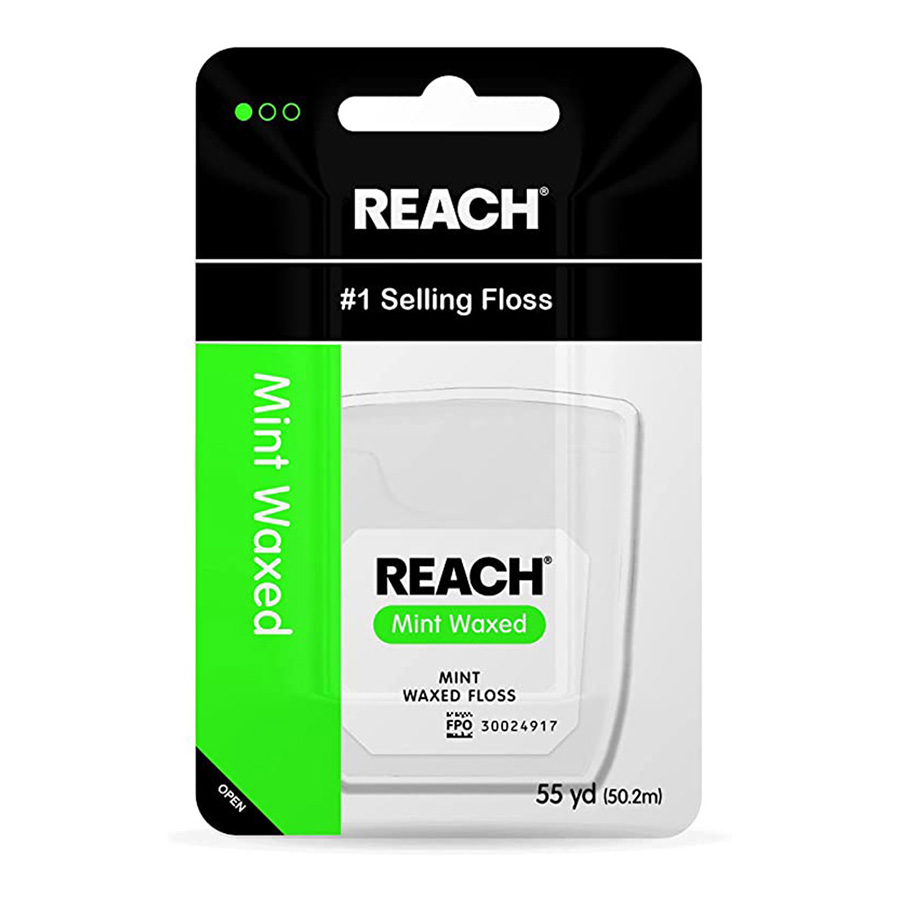 REACH FLOSS 55 YD WAXED MINT GREEN