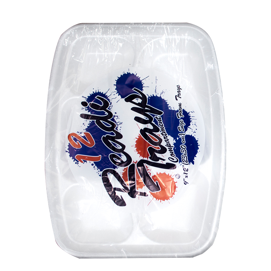 READI FOAM COMPARTMENTAL TRAY 9 X 12 IN 12 CT