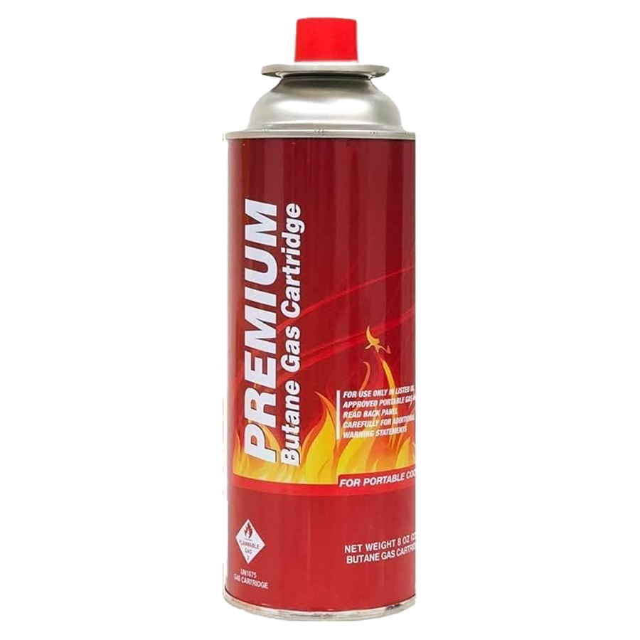 RED BUTANE GAS CARTRIDGE 8 OZ / 226 G
