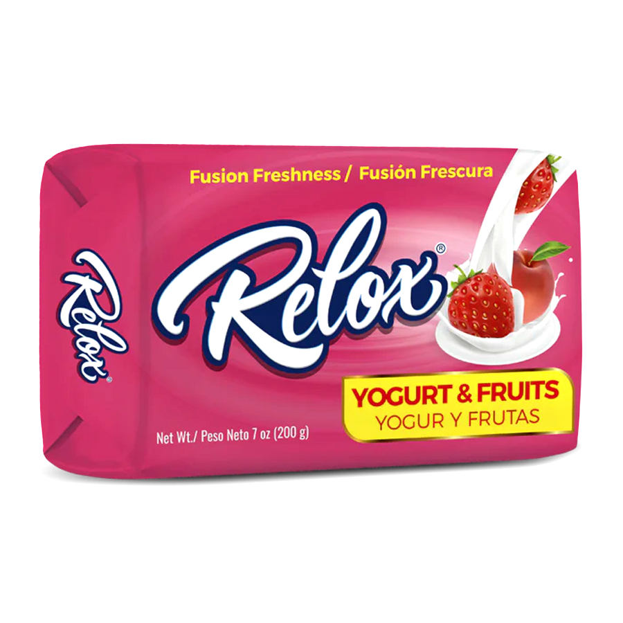RELOX BAR SOAP 200 G YOGURT & FRUITS