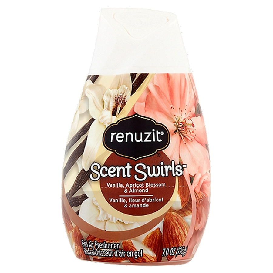 RENUZIT AIR FRESHENER 7 OZ SCENT SWIRLS VANILLA APRICOT ALMOND