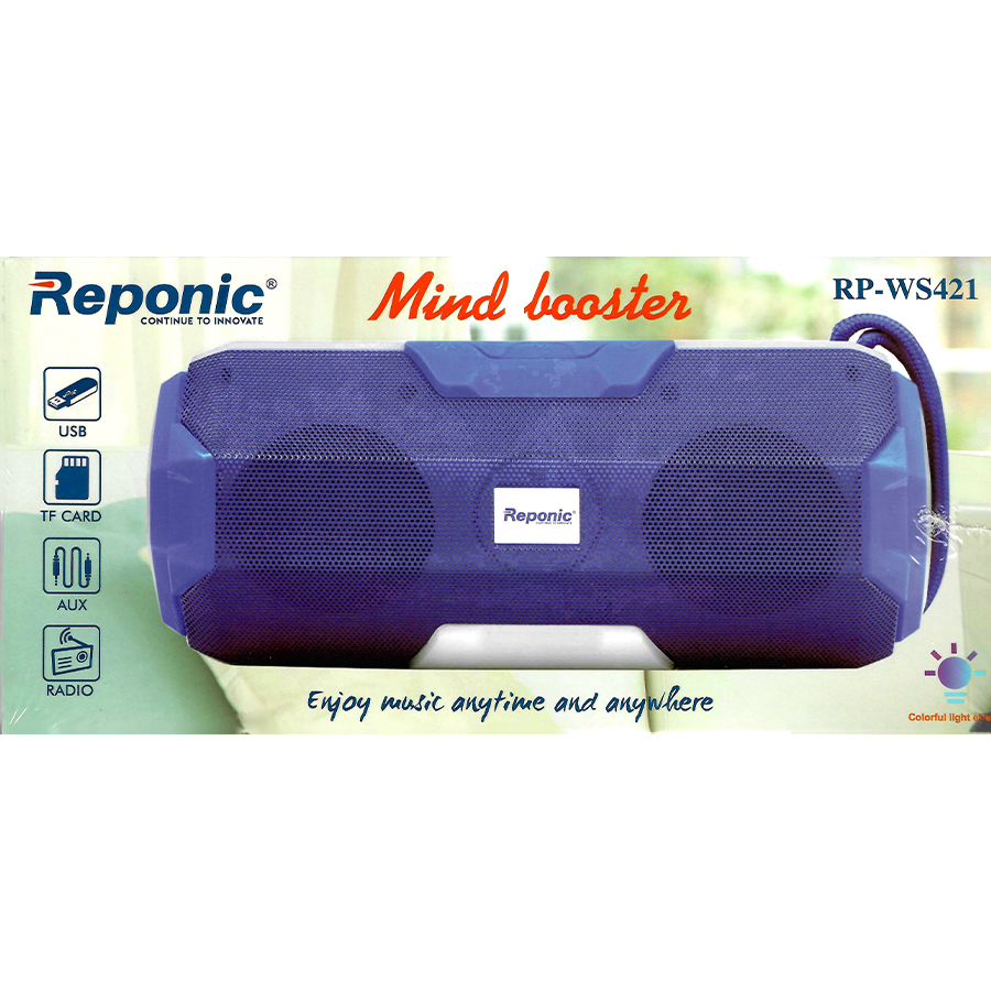 REPONIC BLUETOOTH SPEAKER 1 CT WITH COLORFUL LIGHT EFFECT RP-WS421