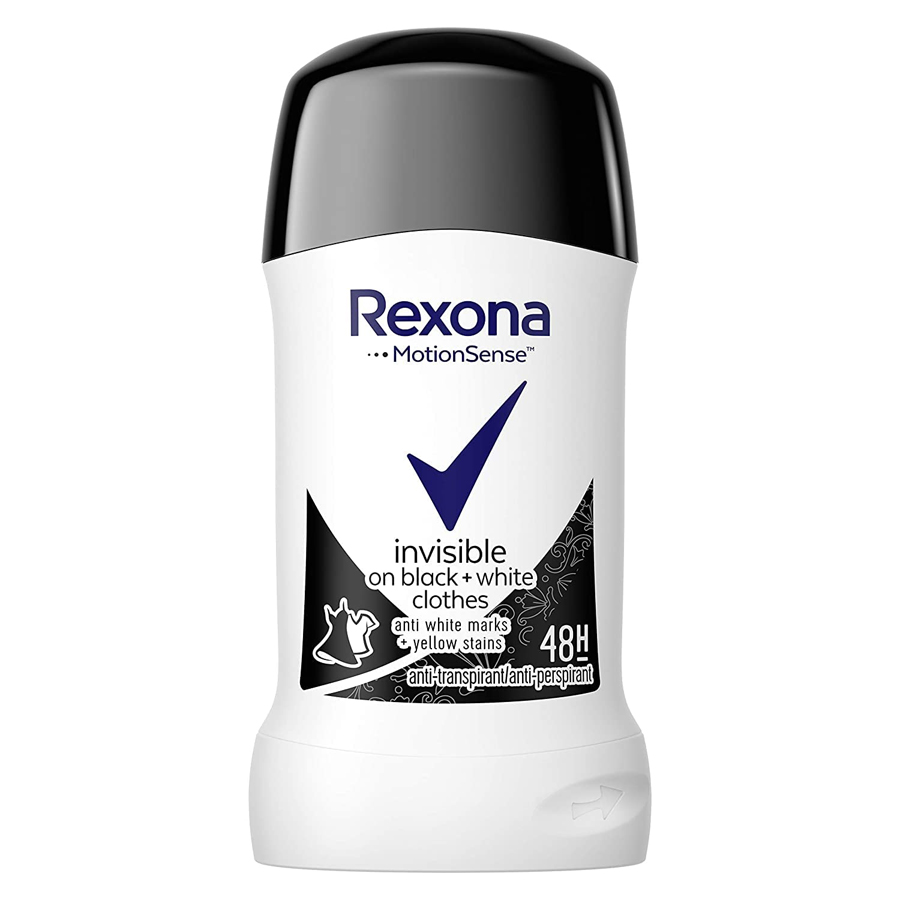 REXONA DEO STICK 40 G INVISIBLE BLACK & WHITE