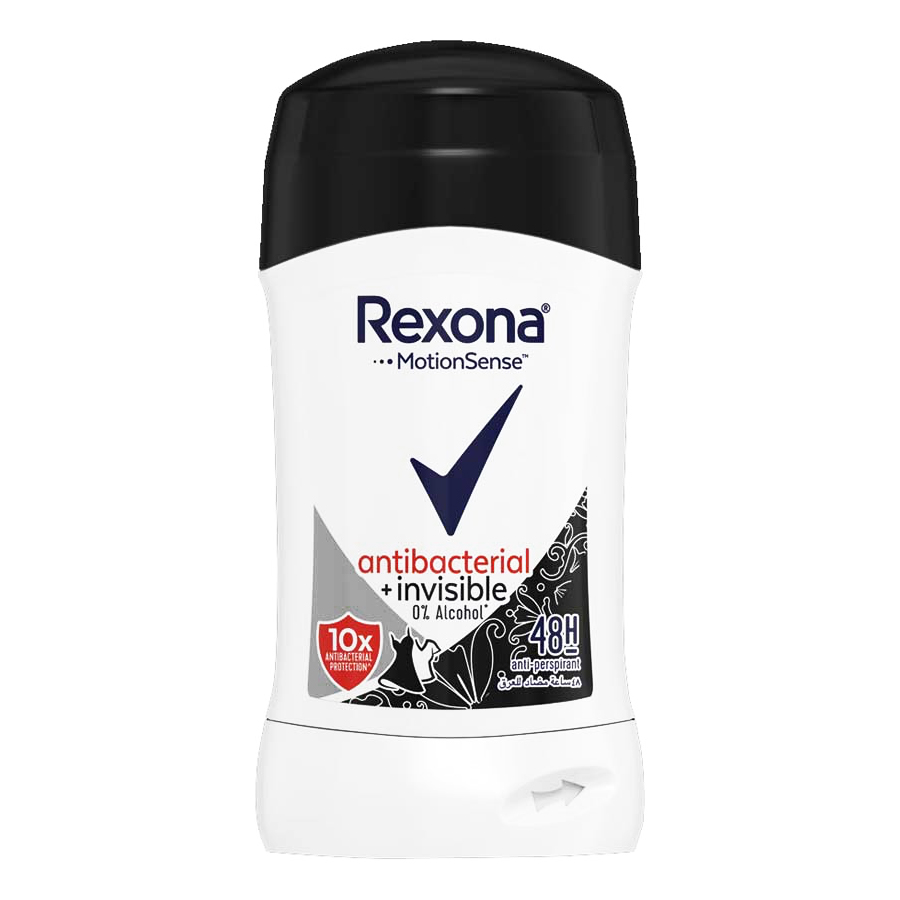 REXONA DEO STICK 40 G WOMEN ANTI-BACTERIAL + INVISIBLE