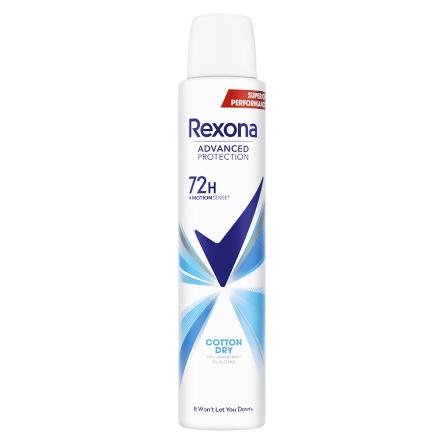 REXONA DEODORANT SPRAY 200 ML WOMEN COTTON DRY