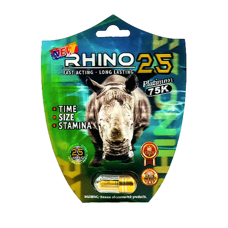 RHINO 25 MALE ENHANCEMENT 1 CT 51000 K