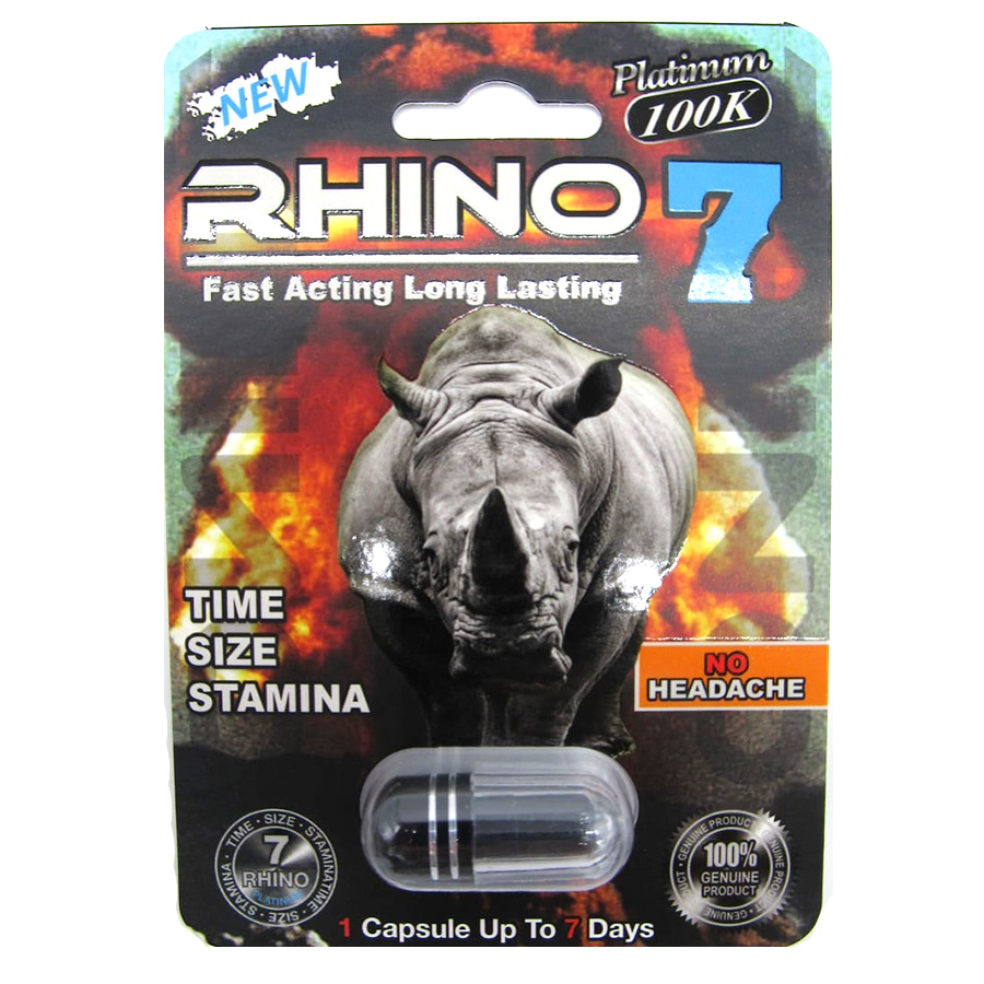 RHINO 7 MALE ENHANCEMENT 1 CT 50000 K