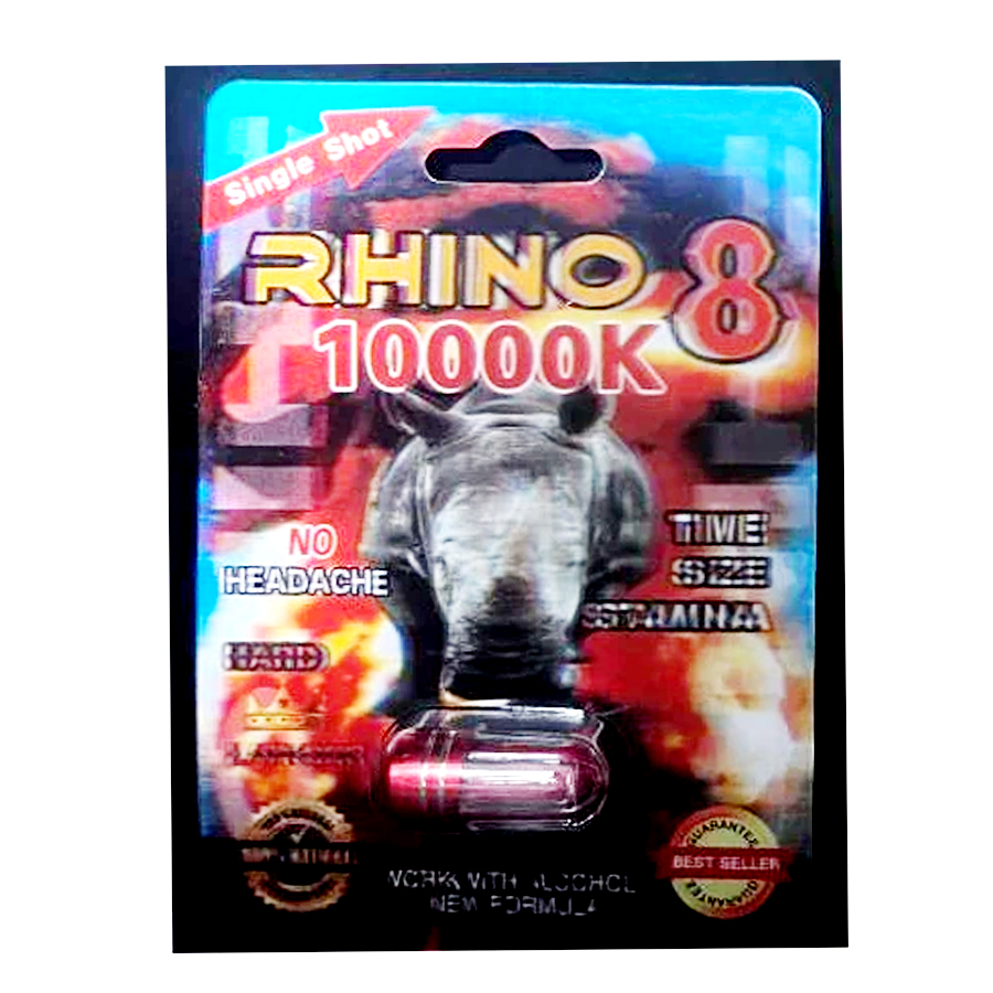 RHINO 8 MALE ENHANCEMENT 1 CT 10000 K