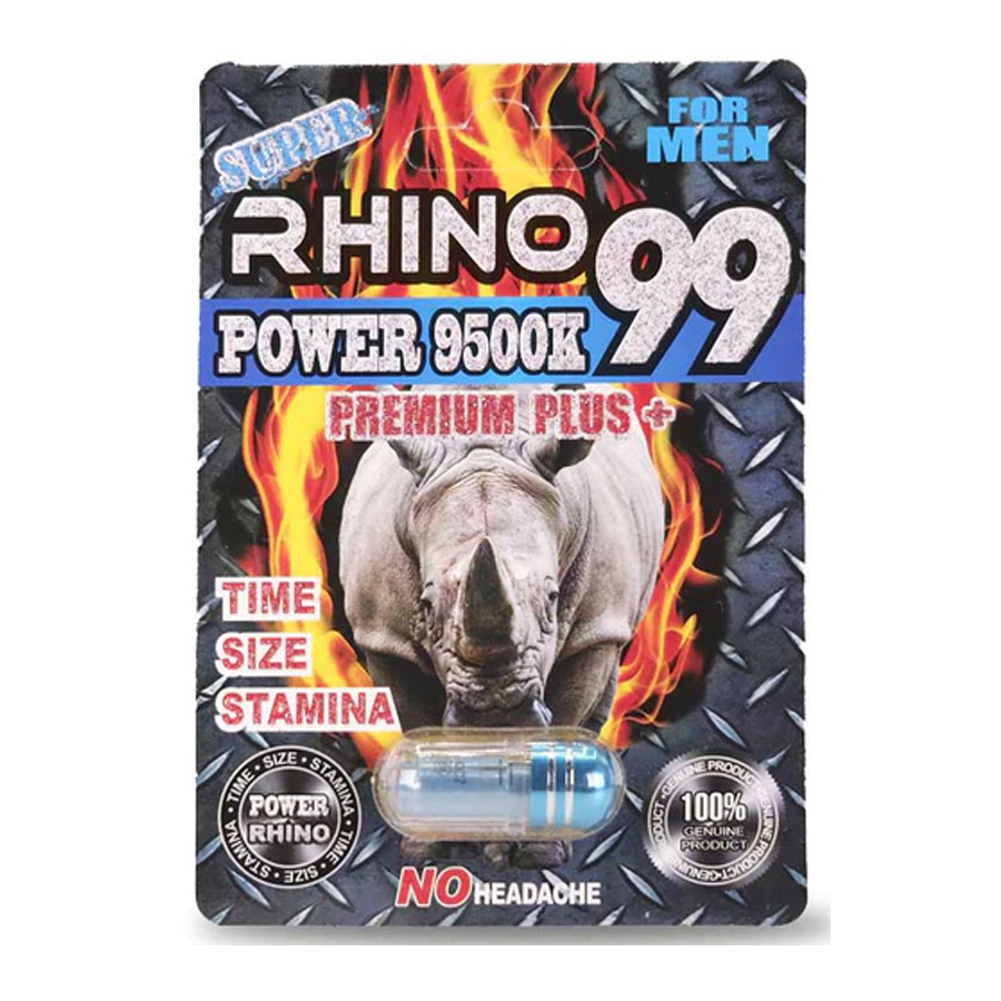 RHINO 99 POWER MALE ENHANCEMENT 1 CT 9500K