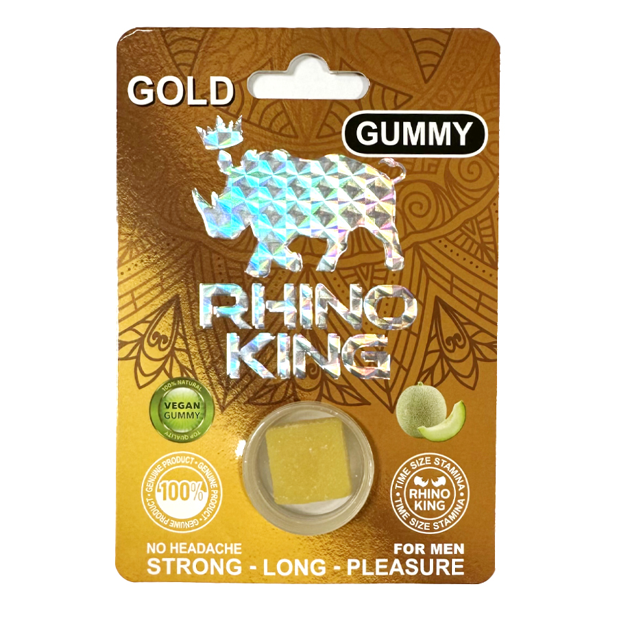 RHINO KING GUMMY GOLD MALE ENHANCEMENT 1 CT