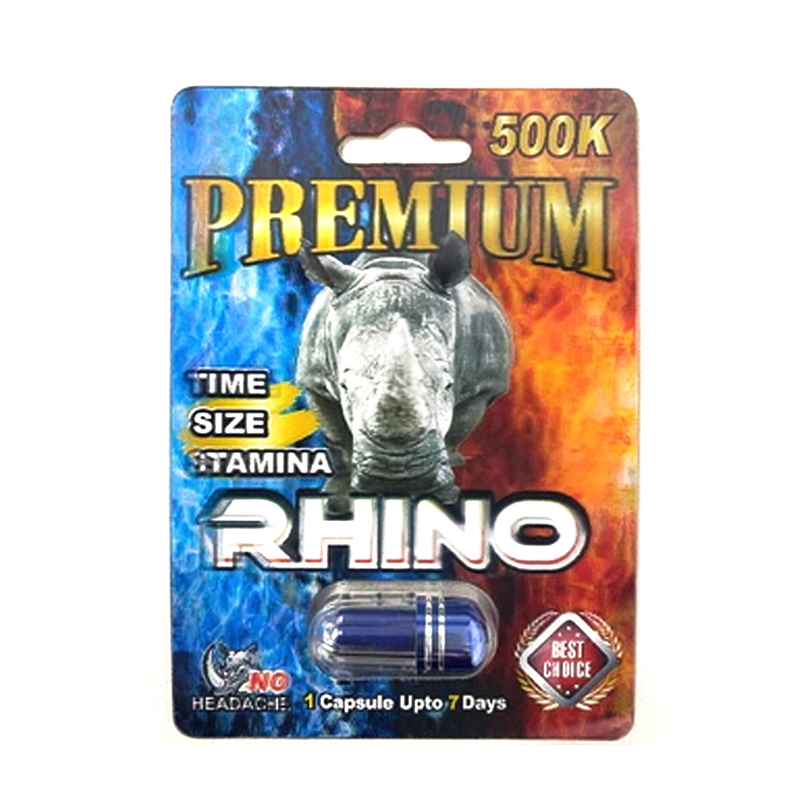 RHINO MALE ENHANCEMENT 1 CT 500K LONG LASTING