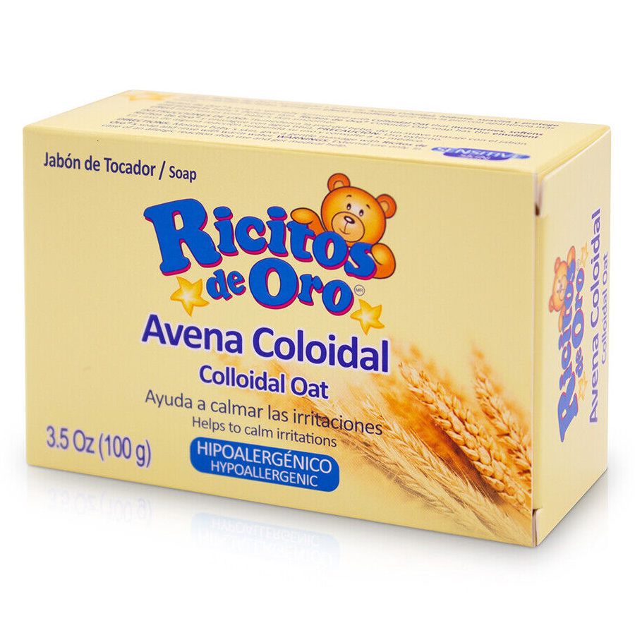 RICITOS DE ORO BABY SOAP 3.5 OZ (100G) COLLOIDAL OAT