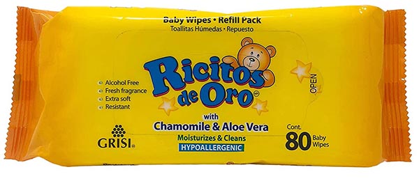 RICITOS DE ORO BABY WIPE 80CT
