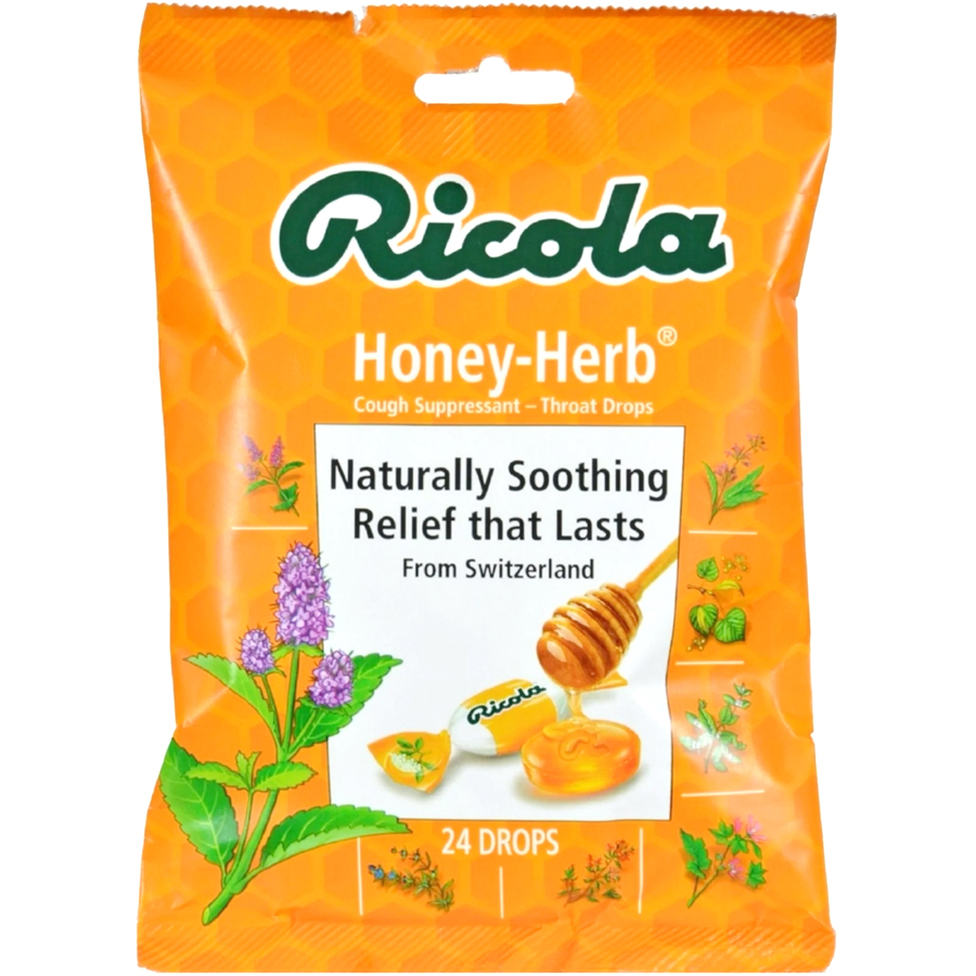RICOLA COUGH DROPS 19 CT BAG HONEY HERB
