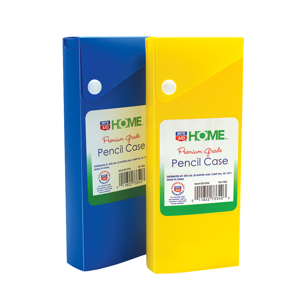 RITE AID HOME PENCIL CASE 1 CT PREMIUM GRADE ASSORTED