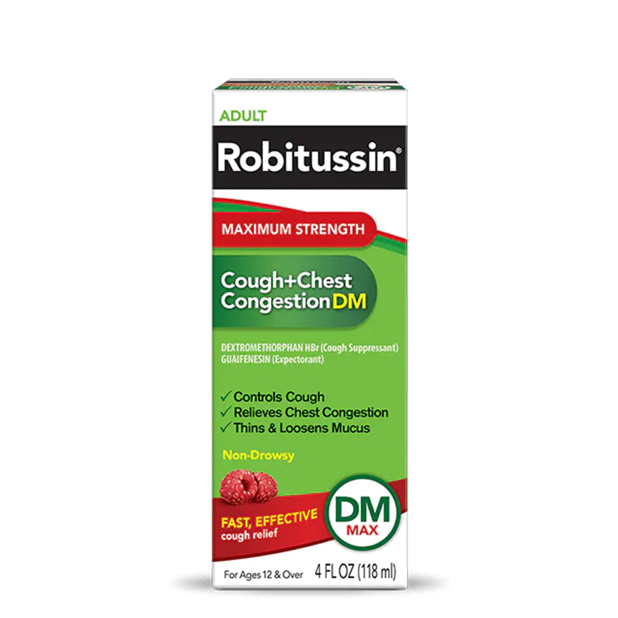ROBITUSSIN ADULT COUGH CHEST CONGESTION 4 OZ DM MAXIMUM STRENGTH
