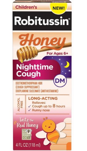 ROBITUSSIN CHILDREN 4 OZ DM HONEY NIGHTTIME