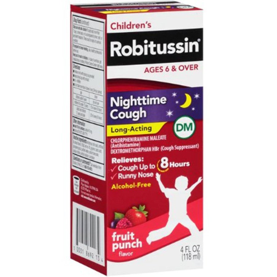 ROBITUSSIN CHILDREN 4 OZ FRUIT PUNCH NIGHTTIME COUGH DM