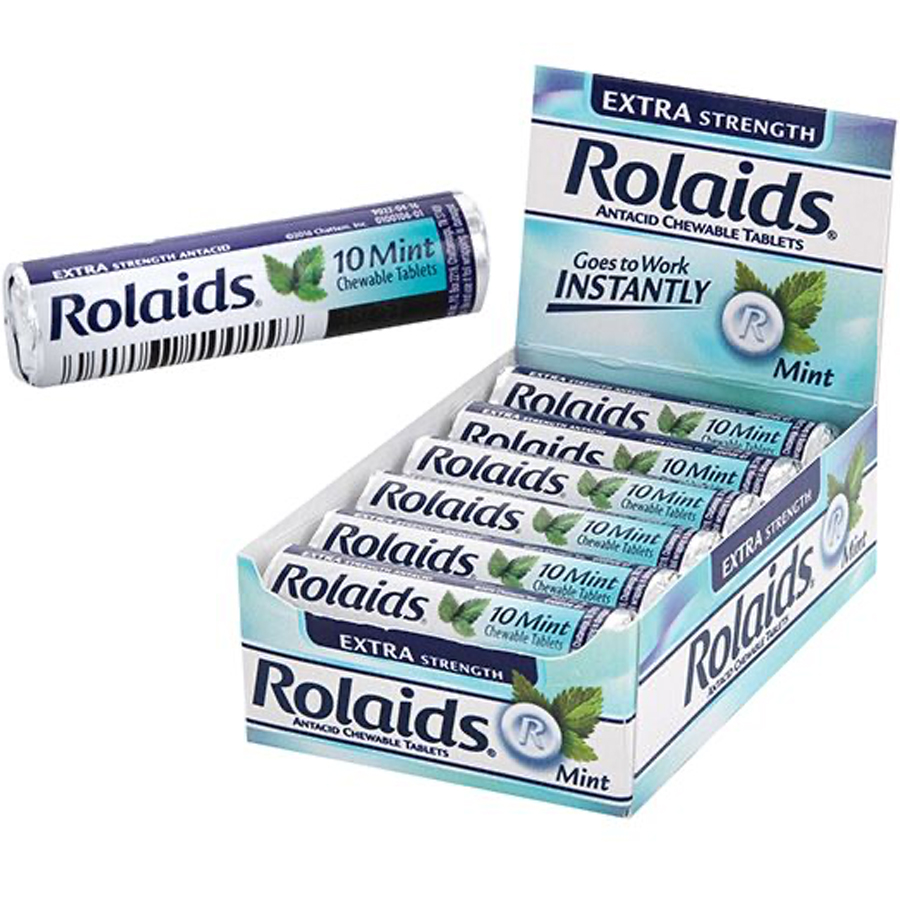 ROLAIDS ANTACID 10 CT EXTRA TABS MINT