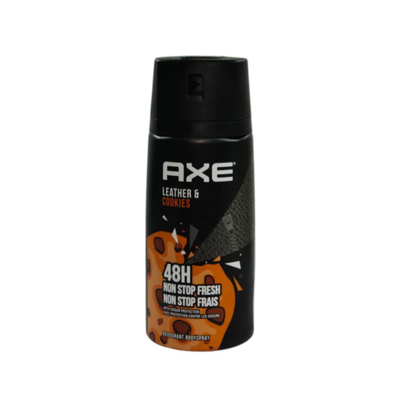 AXE DEODORANT SPRAY 150 ML (ARG) COLLISION LEATHER & COOKIES