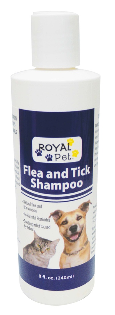 ROYAL PET FLEA AND TICK SHAMPOO 8 OZ