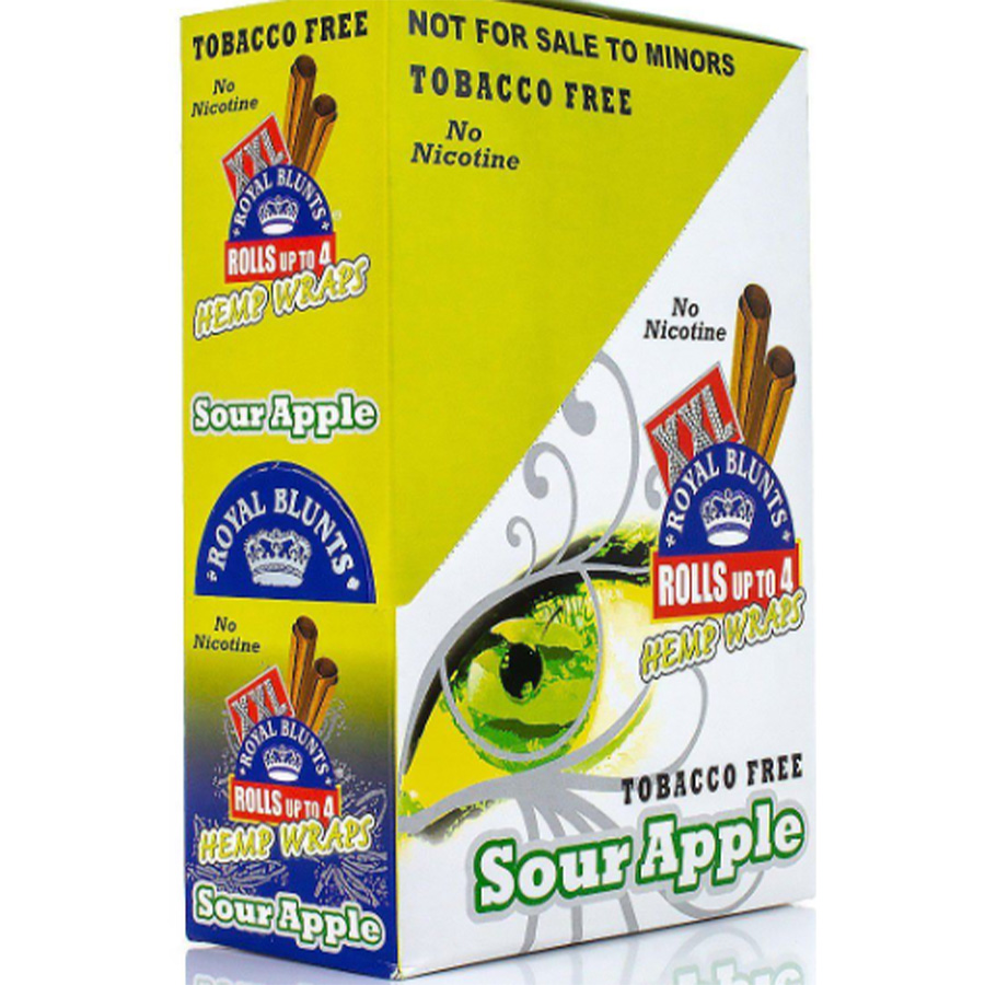 ROYAL XXL BLUNT WRAPS 2 CT SOUR APPLE