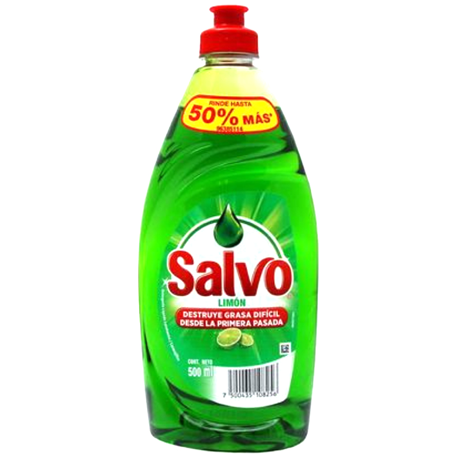 SALVO DISHWASH LIQUID 500 ML LIMON