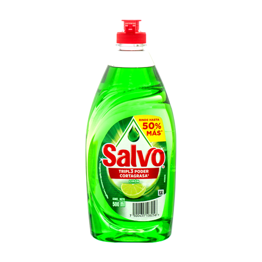 SALVO DISHWASH LIQUID 500 ML MULTUSOS