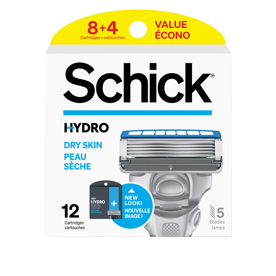 SCHICK HYDRO RAZORS 12 CT DRY SKIN