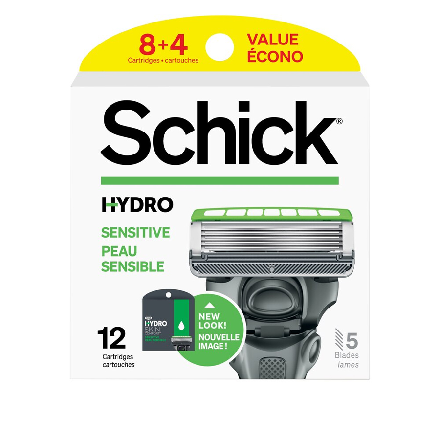 SCHICK HYDRO RAZORS 12 CT SENSITIVE