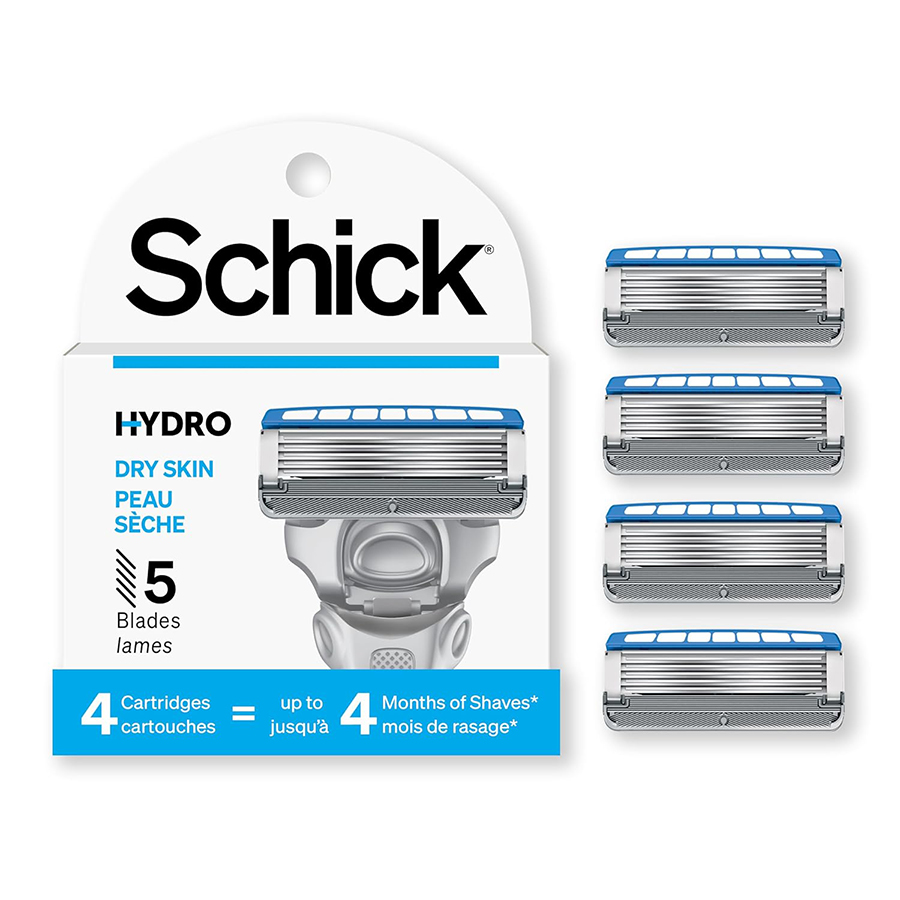 SCHICK HYDRO RAZORS 4 CT DRY SKIN