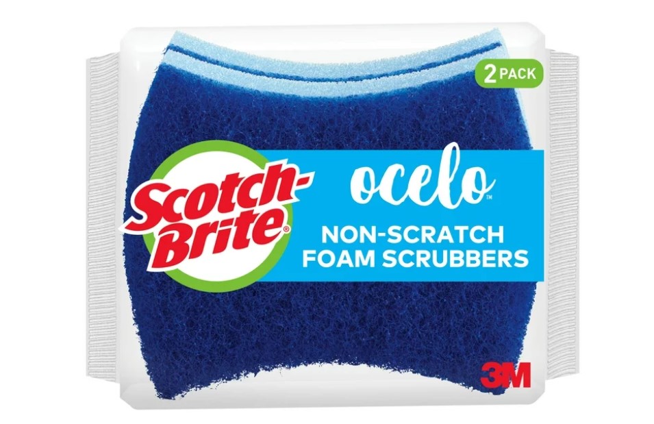 SCOTCH BRITE FOAM SCRUBBER 2 PK NON-SCRATCH