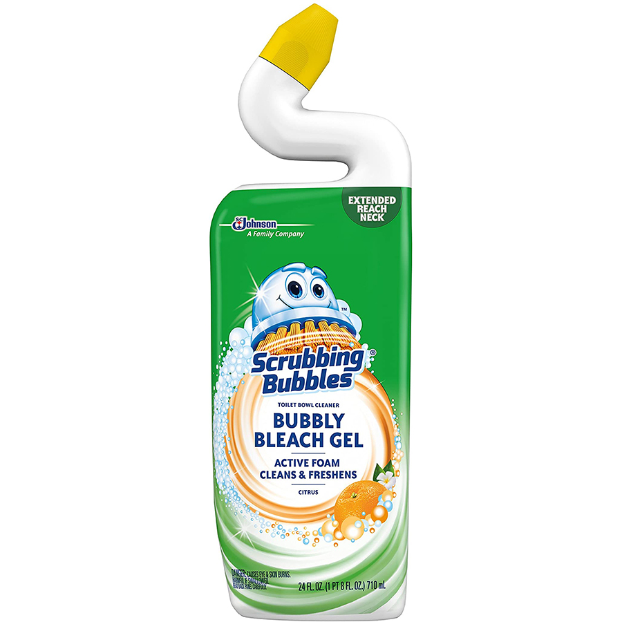 SCRUBBING BUBBLES BUBBLY BLEACH GEL 24 OZ EXTRA POWER CITRUS
