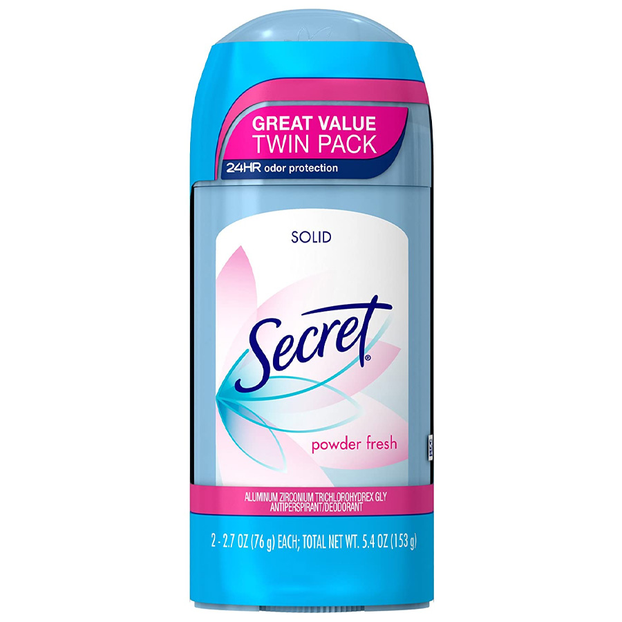 SECRET DEODORANT STICK 2.6 OZ 2 PK POWDER FRESH