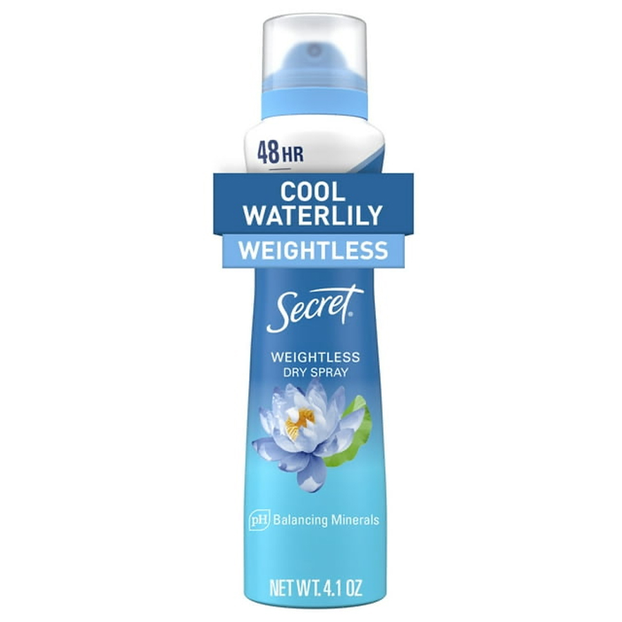 SECRET DRY SPAY ANTIPERSPIRANT AND DEODORANT 4.1 OZ WATERLILLY AND ARGAN OIL FOR WOMEN