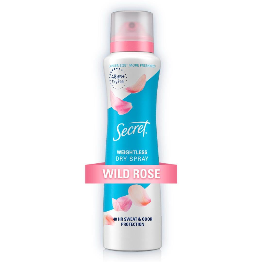 SECRET DRY SPAY ANTIPERSPIRANT AND DEODORANT 4.1 OZ WILD ROSE AND ARGAN OIL FOR WOMEN