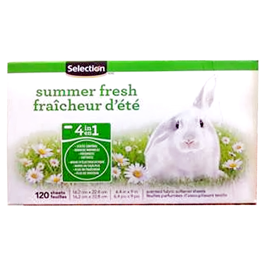 SELECTION DRYER SHEETS 120 CT SUMMER FRESH