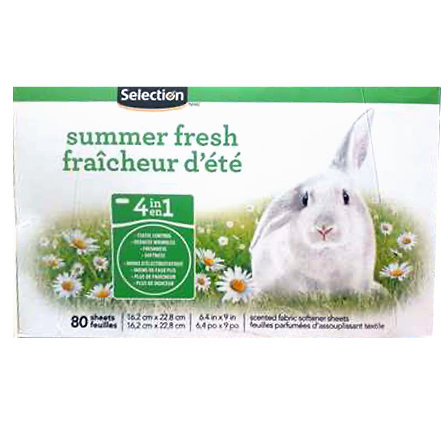 SELECTION FABRIC SOFTNER 80 CT SUMMER FRESH