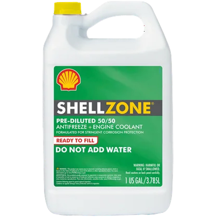 SHELL ANTIFREEZE+COOLANT 1 GL 50/50 PREDILUTED ORIGINAL GREEN