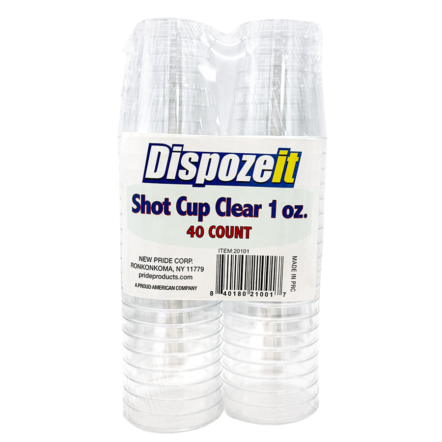 SHOT GLASS 1 OZ 40 CT