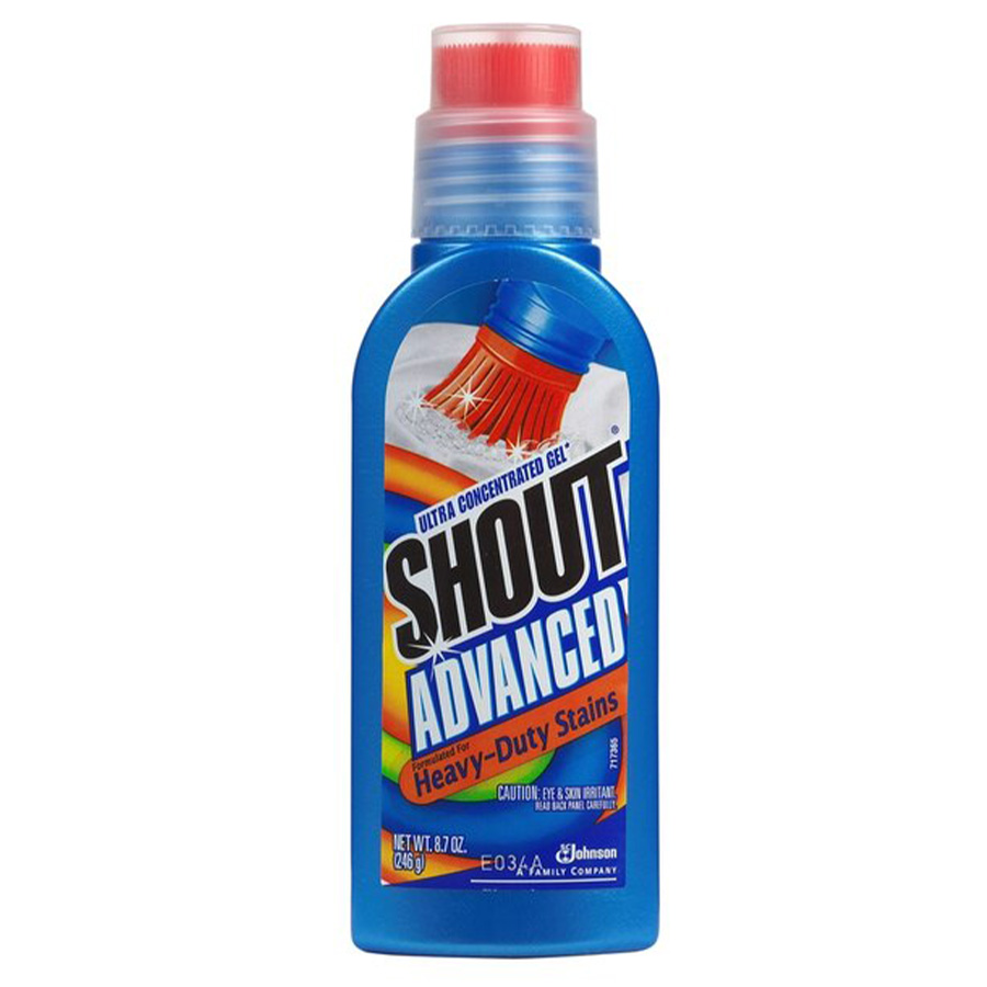 SHOUT LAUNDRY STAIN REMOVER 8.7 OZ ADVANCED ACTION GEL