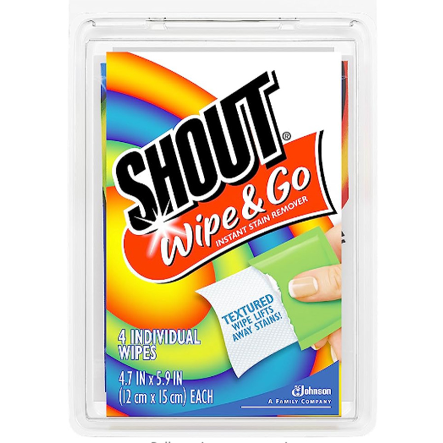 SHOUT WIPE & GO 4 PK
