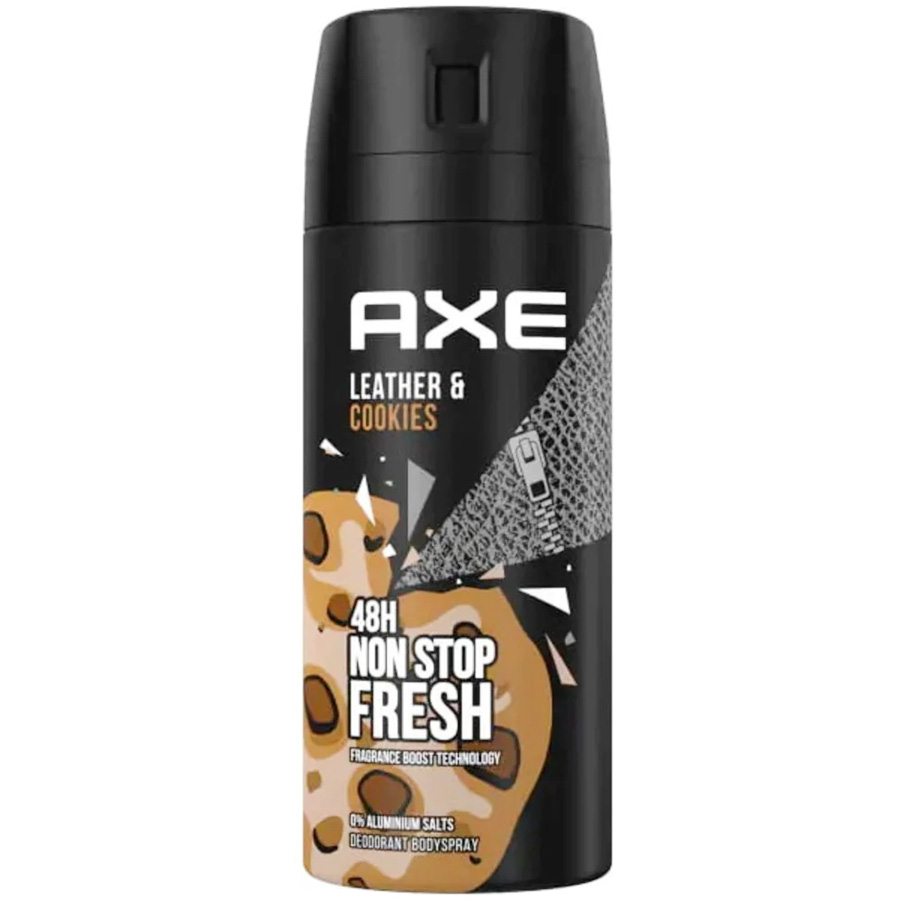 AXE DEODORANT SPRAY 150 ML LEATHER AND COOCKIES