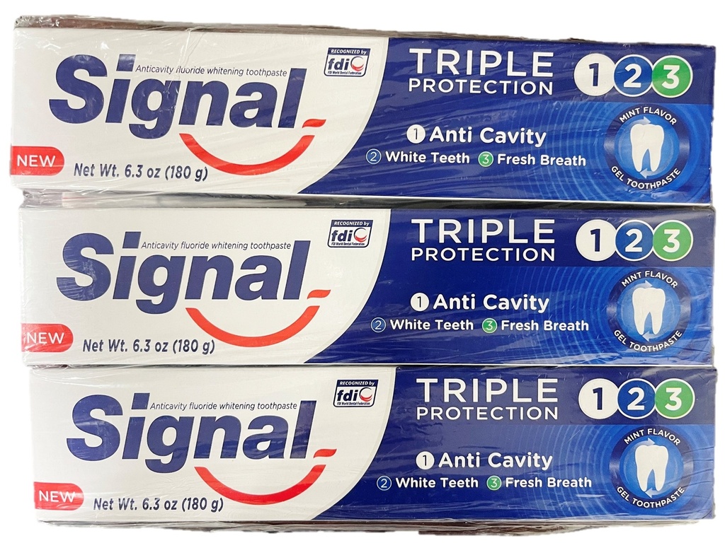 SIGNAL TOOTHPASTE 180 GM TRIPLE PROTECTION