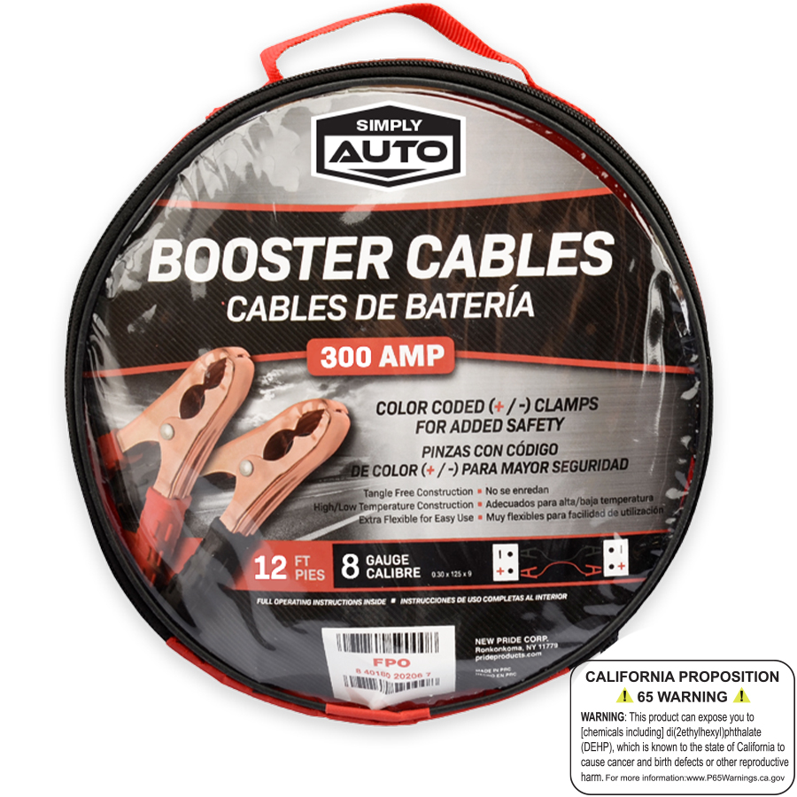 SIMPLY AUTO BOOSTER CABLES 300 AMP