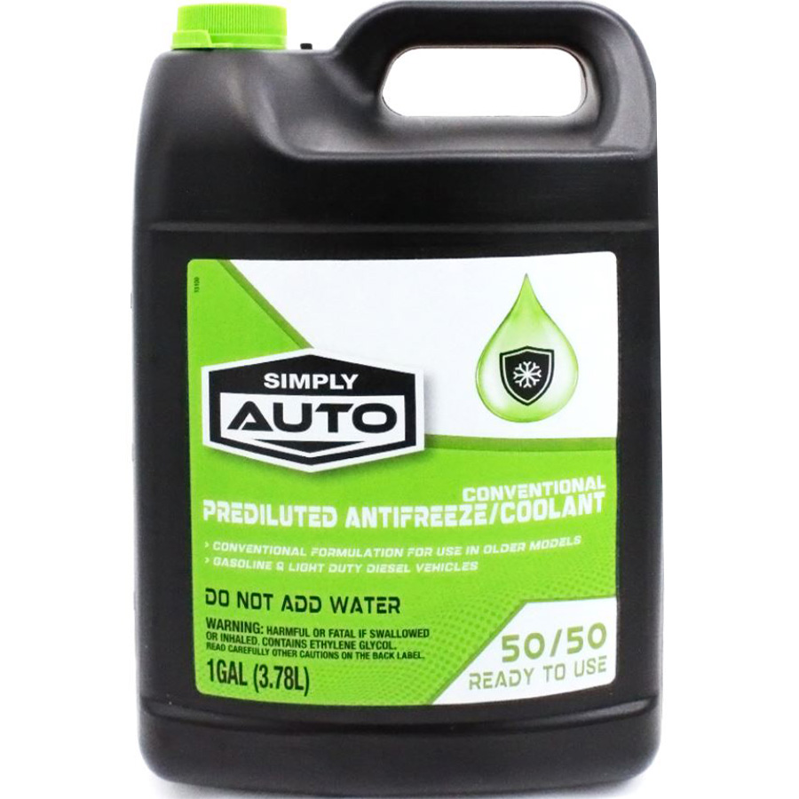 SIMPLY AUTO COOLANT/ANTI FREEZE GREEN 50/50 / 6